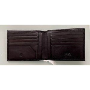 New Vintage KRIZIA leather  men's wallet Black bifold